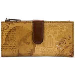 Patricia Nash Nazari Italian Sketchbook Leather RFID Wallet